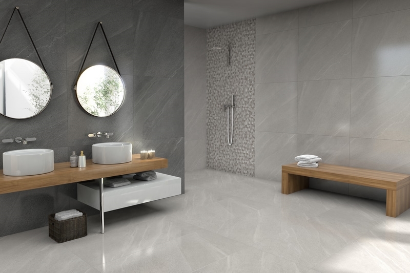 LIMESTONE ANTRACITA, LIMESTONE GRIGIO e CUBE SILVER - Vista 1